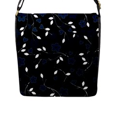 Floral pattern Flap Messenger Bag (L) 