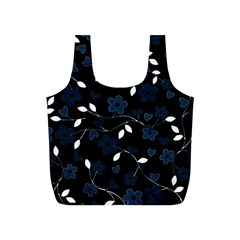 Floral pattern Full Print Recycle Bags (S) 