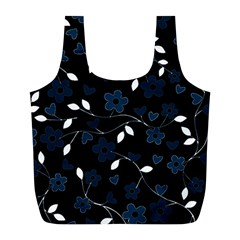 Floral pattern Full Print Recycle Bags (L) 