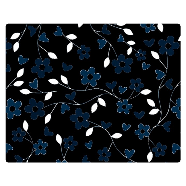 Floral pattern Double Sided Flano Blanket (Medium) 