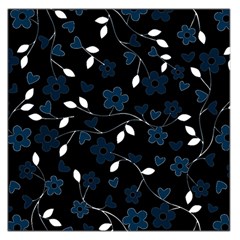 Floral pattern Large Satin Scarf (Square)