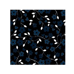 Floral pattern Small Satin Scarf (Square)