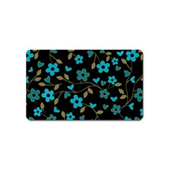 Floral Pattern Magnet (name Card) by Valentinaart