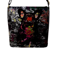 Bulldog Flap Messenger Bag (l)  by Valentinaart