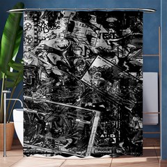 Vintage Newspaper  Shower Curtain 60  X 72  (medium)  by Valentinaart