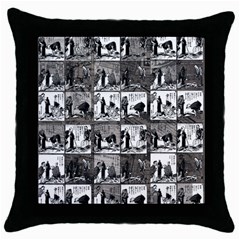 Comic book  Throw Pillow Case (Black)