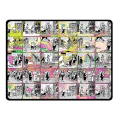 Comic Book  Double Sided Fleece Blanket (small)  by Valentinaart