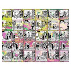 Comic Book  Double Sided Flano Blanket (medium)  by Valentinaart