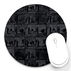 Comic Book  Round Mousepads by Valentinaart