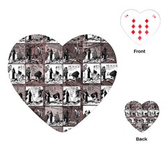 Comic Book  Playing Cards (heart)  by Valentinaart