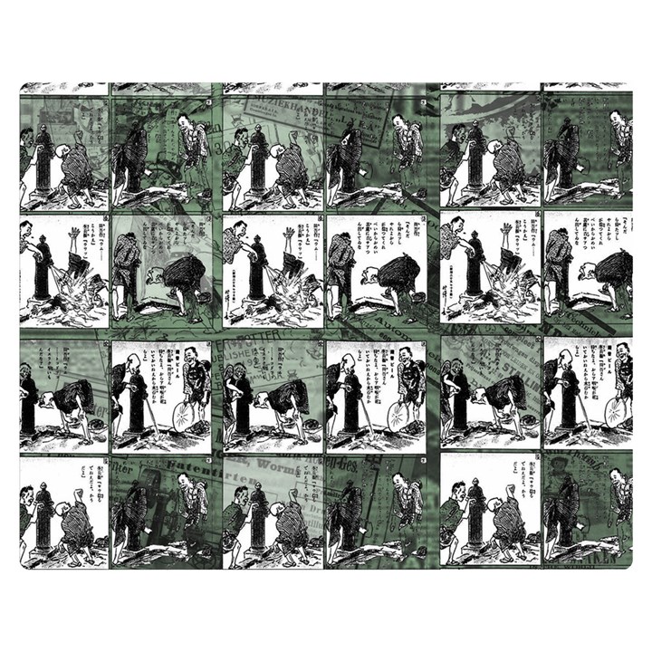 Comic book  Double Sided Flano Blanket (Medium) 