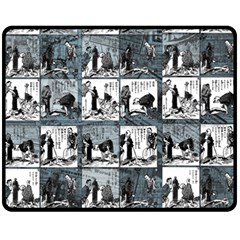 Comic book  Fleece Blanket (Medium) 