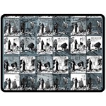 Comic book  Double Sided Fleece Blanket (Large)  80 x60  Blanket Front