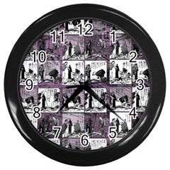 Comic Book  Wall Clocks (black) by Valentinaart