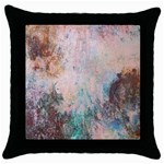 Cold Stone Abstract Throw Pillow Case (Black) Front