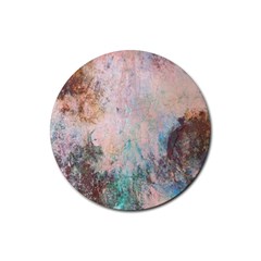 Cold Stone Abstract Rubber Round Coaster (4 Pack)  by digitaldivadesigns