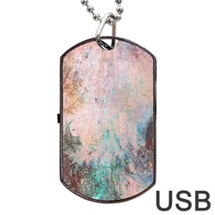 Cold Stone Abstract Dog Tag Usb Flash (one Side) by digitaldivadesigns