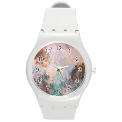 Cold Stone Abstract Round Plastic Sport Watch (m) by digitaldivadesigns