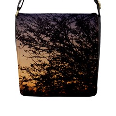 Arizona Sunset Flap Messenger Bag (l)  by JellyMooseBear