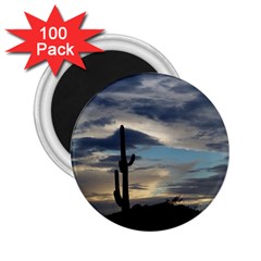 Cactus Sunset 2 25  Magnets (100 Pack) 