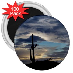 Cactus Sunset 3  Magnets (100 Pack)