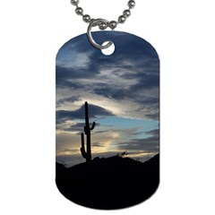 Cactus Sunset Dog Tag (two Sides)