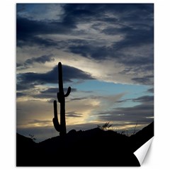 Cactus Sunset Canvas 8  X 10  by JellyMooseBear