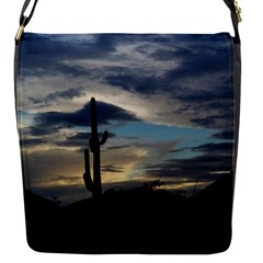 Cactus Sunset Flap Messenger Bag (s) by JellyMooseBear