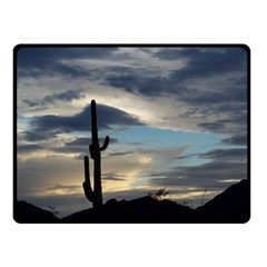 Cactus Sunset Double Sided Fleece Blanket (small) 