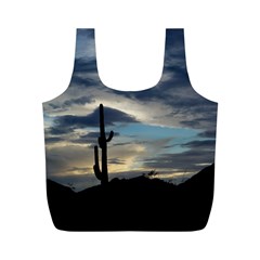 Cactus Sunset Full Print Recycle Bags (m) 