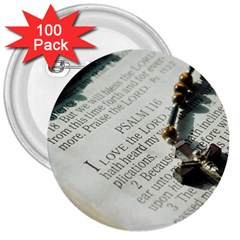 I Love The Lord 3  Buttons (100 Pack)  by JellyMooseBear