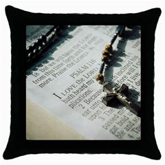 I Love The Lord Throw Pillow Case (black) by JellyMooseBear