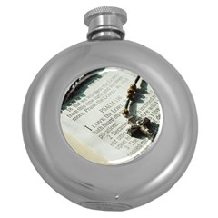 I Love The Lord Round Hip Flask (5 Oz) by JellyMooseBear