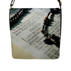 I Love The Lord Flap Messenger Bag (l)  by JellyMooseBear