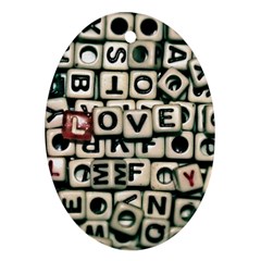 Love Ornament (oval)