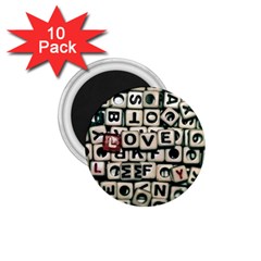 Love 1 75  Magnets (10 Pack)  by JellyMooseBear