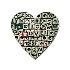 Love Heart Magnet by JellyMooseBear