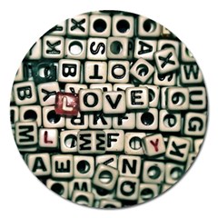 Love Magnet 5  (round) by JellyMooseBear