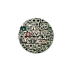 Love Golf Ball Marker (4 Pack) by JellyMooseBear