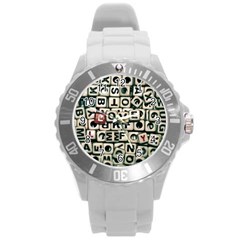 Love Round Plastic Sport Watch (l)