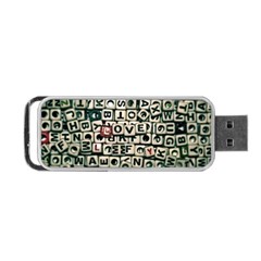 Love Portable Usb Flash (two Sides) by JellyMooseBear