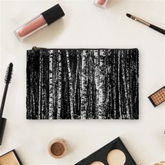 Birch Forest Trees Wood Natural Cosmetic Bag (Medium) 