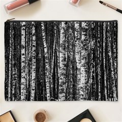 Birch Forest Trees Wood Natural Cosmetic Bag (XXXL) 