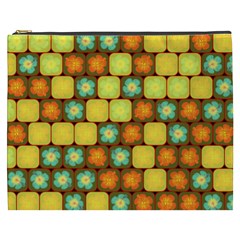 Random Hibiscus Pattern Cosmetic Bag (xxxl)  by linceazul