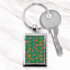 Tiled Circular Gradients Key Chains (rectangle)  by linceazul