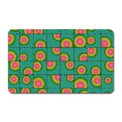 Tiled Circular Gradients Magnet (rectangular) by linceazul