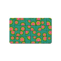 Tiled Circular Gradients Magnet (name Card) by linceazul