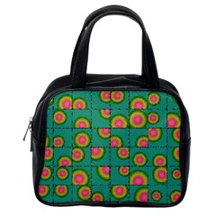 Tiled Circular Gradients Classic Handbags (one Side) by linceazul