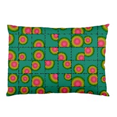 Tiled Circular Gradients Pillow Case by linceazul