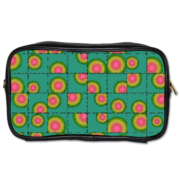 Tiled Circular Gradients Toiletries Bags